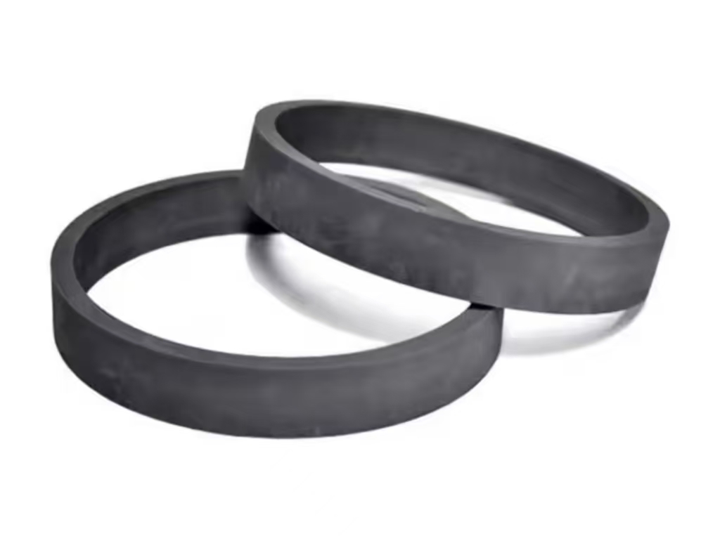 Graphite die formed ring