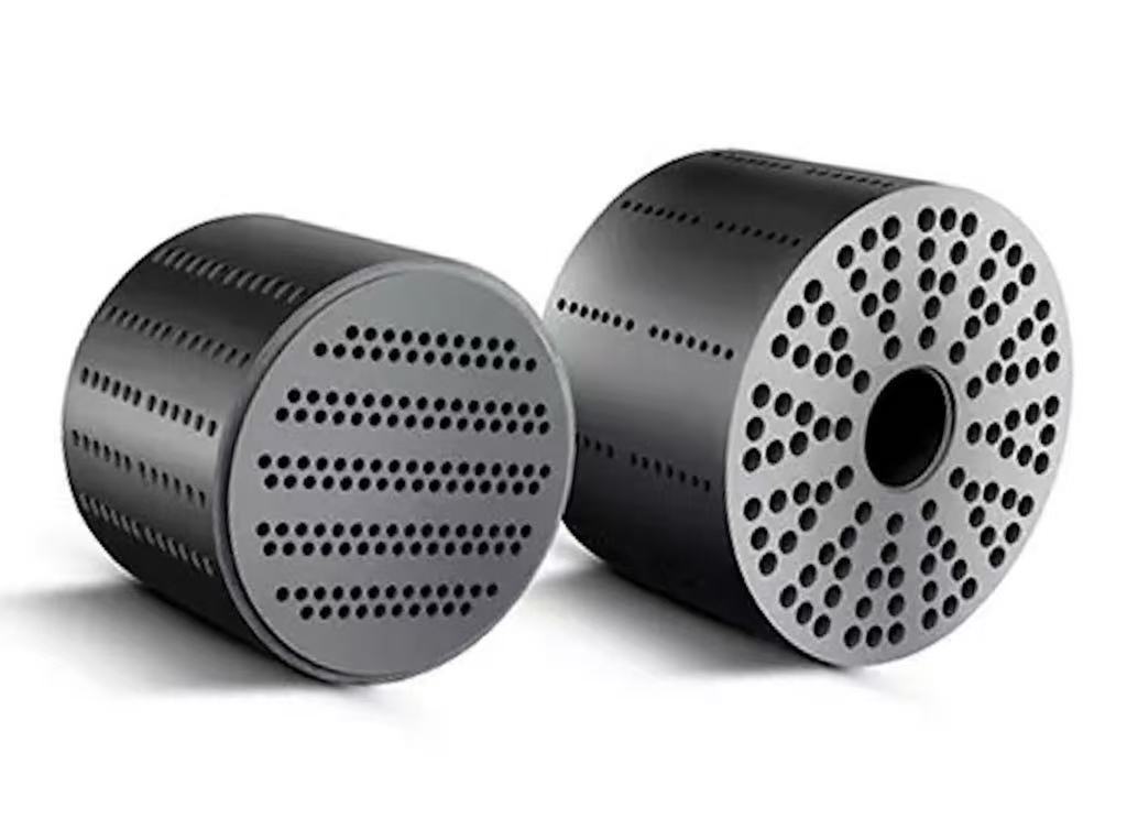 Graphite shell and tube heat exchanger