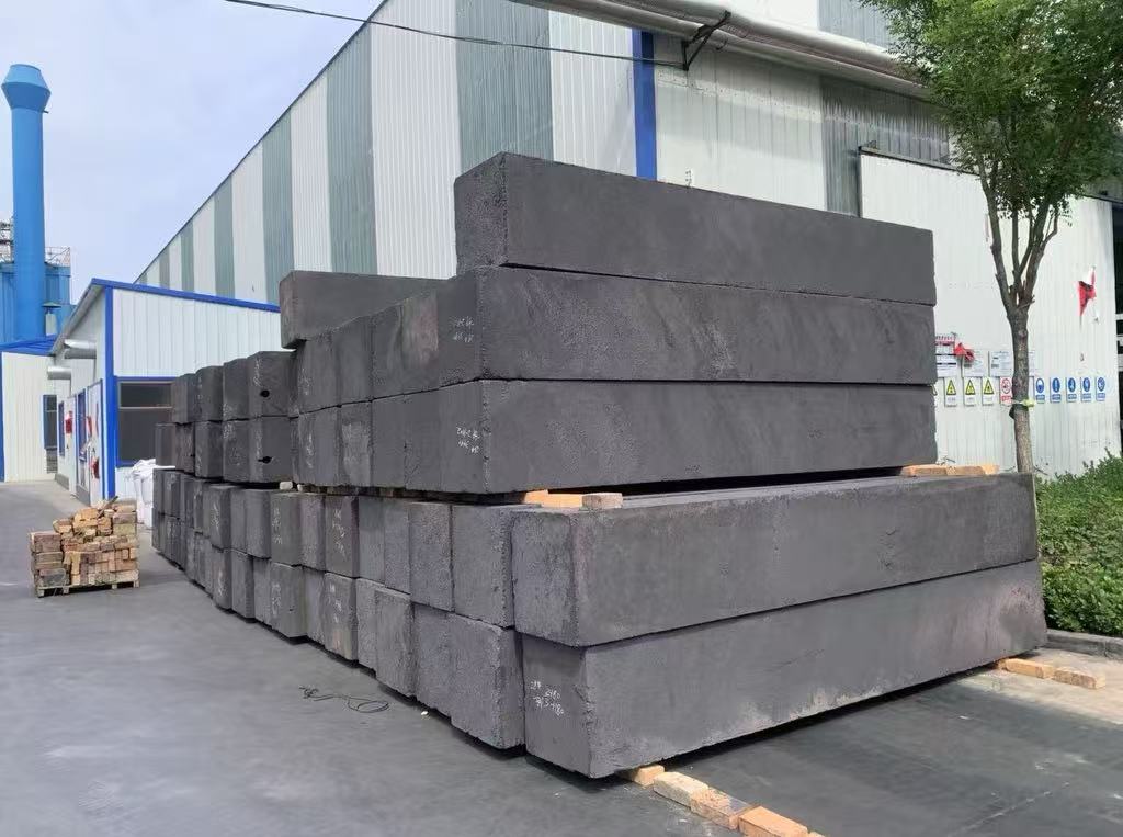 Graphite block for casting